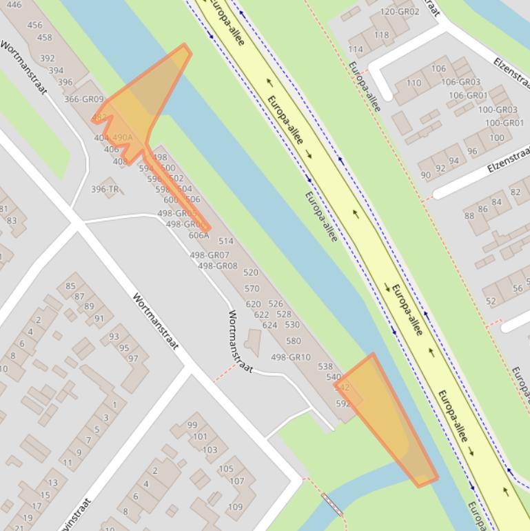 Kaart van postcodegebied 8265AT.