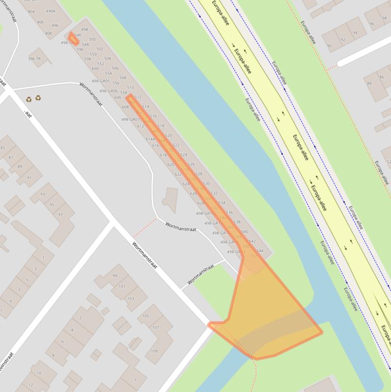 Kaart van postcodegebied 8265AX.