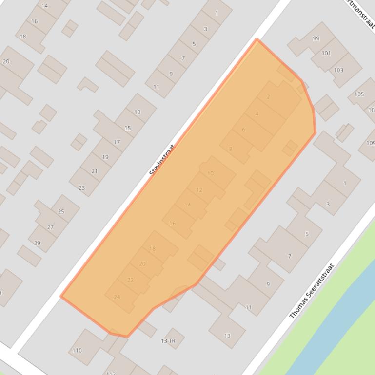 Kaart van postcodegebied 8265BL.