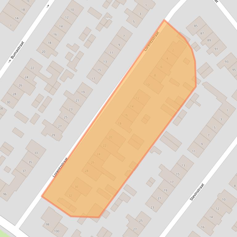 Kaart van postcodegebied 8265BN.