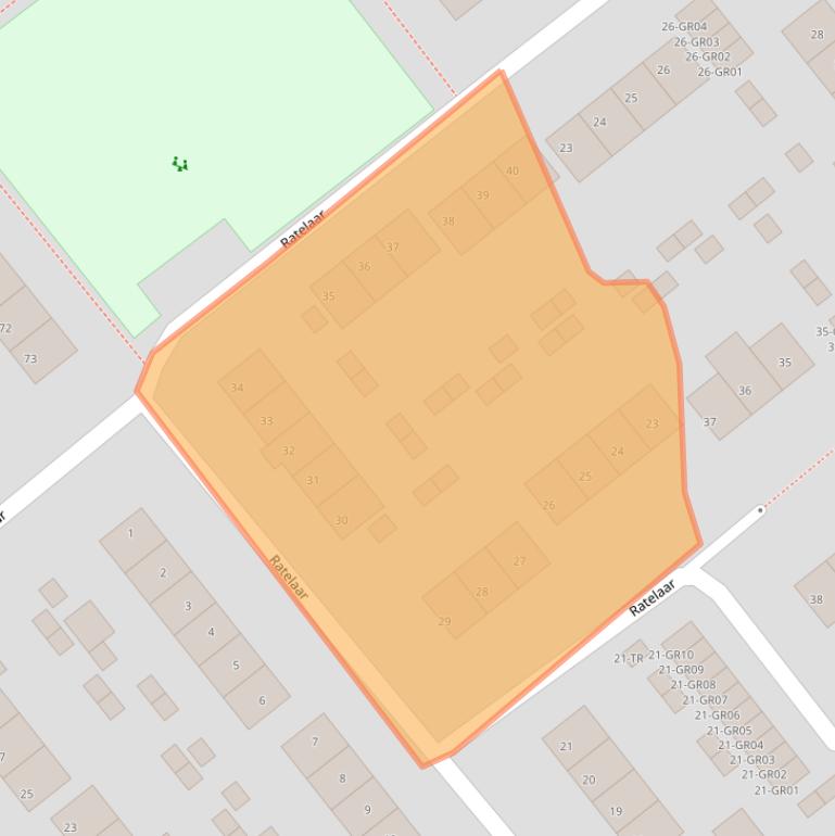 Kaart van postcodegebied 8265CV.