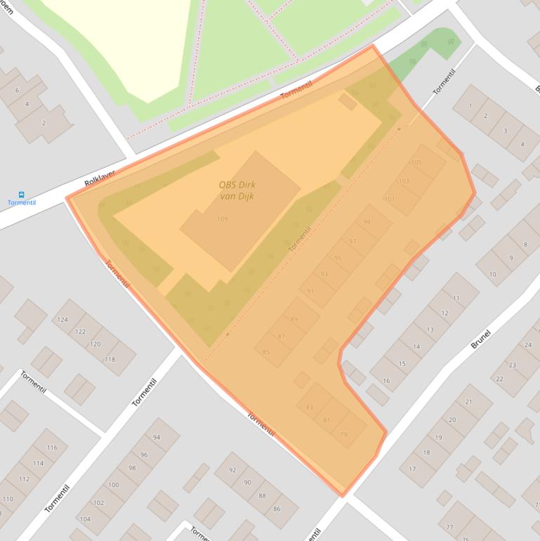 Kaart van postcodegebied 8265DM.