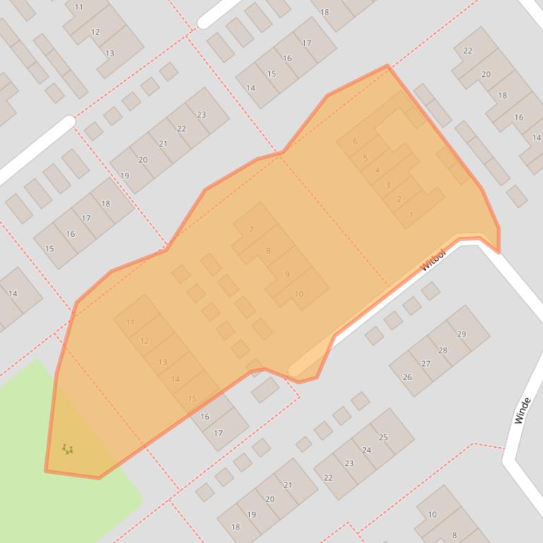 Kaart van postcodegebied 8265ES.