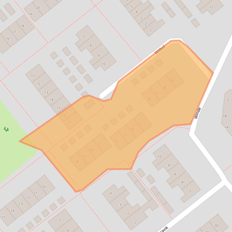Kaart van postcodegebied 8265ET.