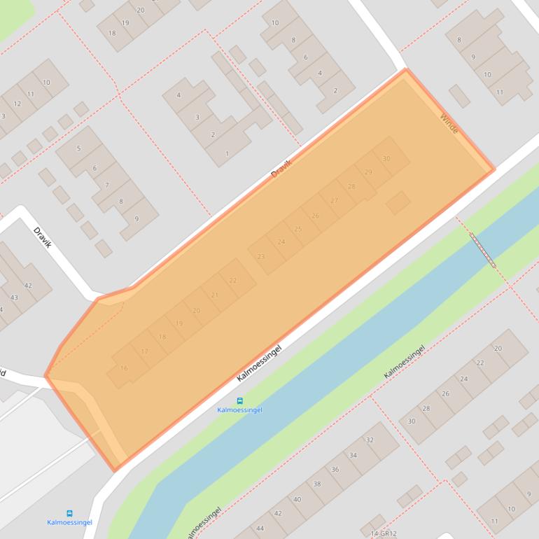 Kaart van postcodegebied 8265EW.