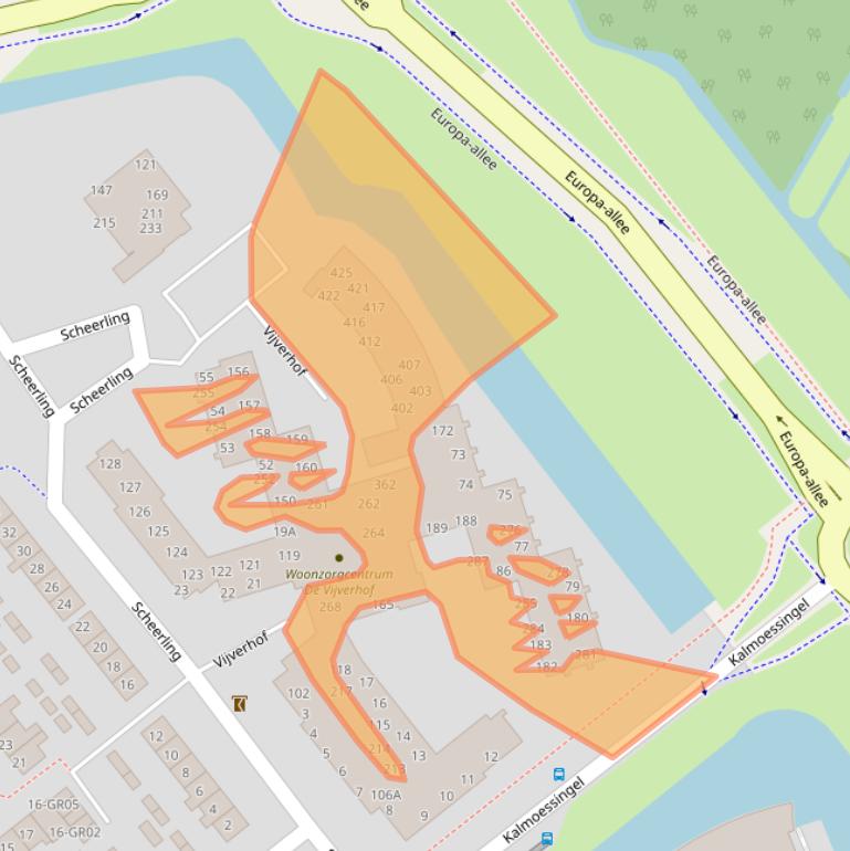 Kaart van postcodegebied 8265GK.