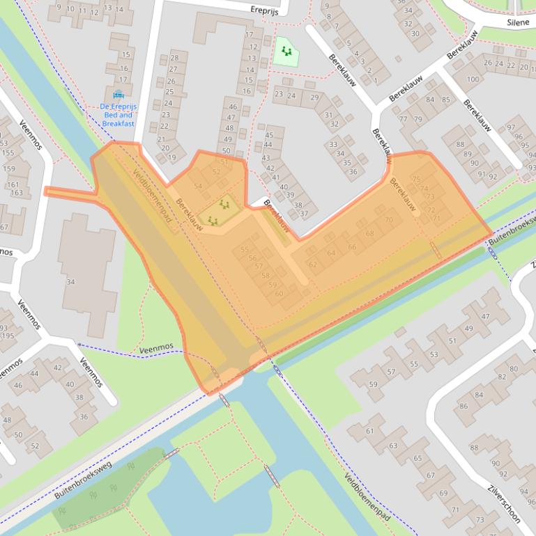 Kaart van postcodegebied 8265GS.