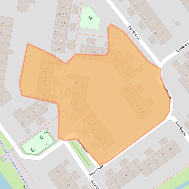 Kaart van postcodegebied 8265GT.