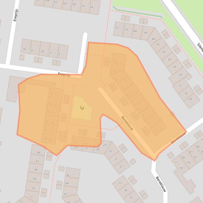 Kaart van postcodegebied 8265GV.