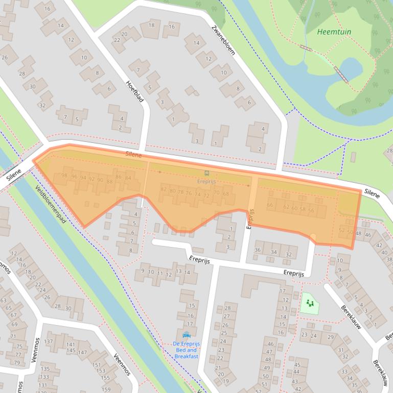 Kaart van postcodegebied 8265GX.