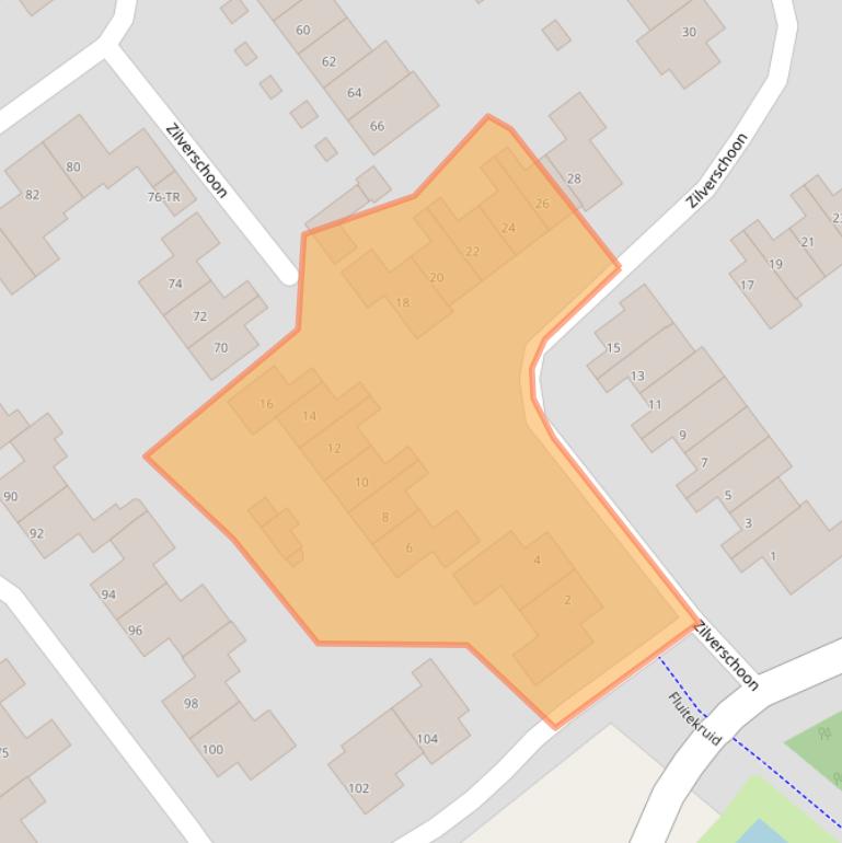 Kaart van postcodegebied 8265HA.