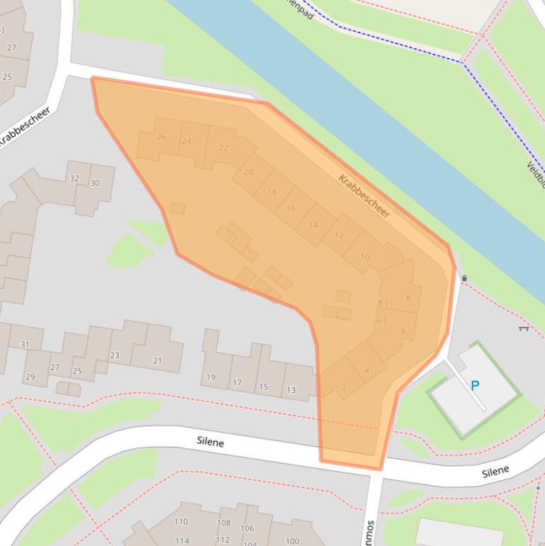 Kaart van postcodegebied 8265JD.