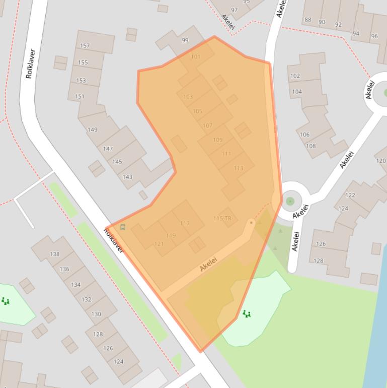 Kaart van postcodegebied 8265KC.