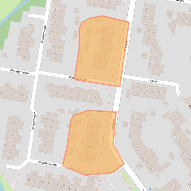 Kaart van postcodegebied 8265KX.