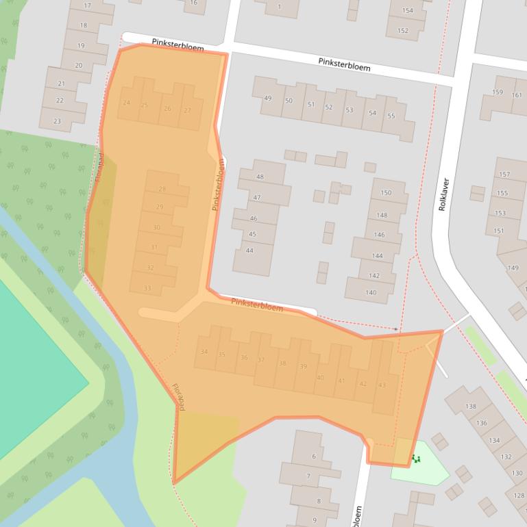 Kaart van postcodegebied 8265LG.