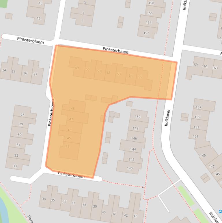 Kaart van postcodegebied 8265LH.