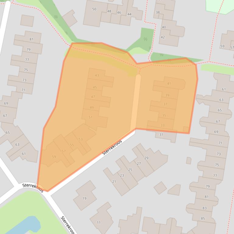 Kaart van postcodegebied 8265LP.