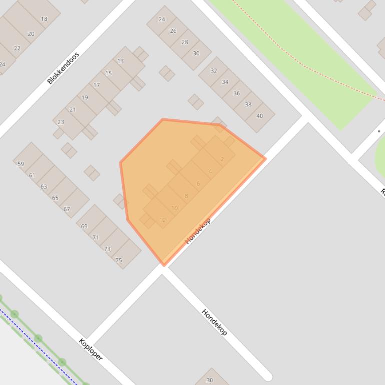 Kaart van postcodegebied 8265NG.