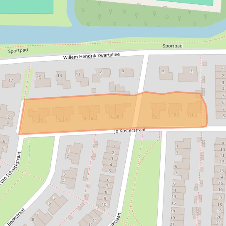 Kaart van postcodegebied 8265NM.