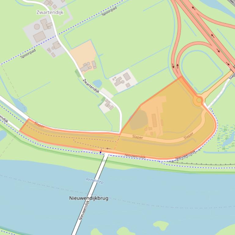 Kaart van postcodegebied 8265PC.