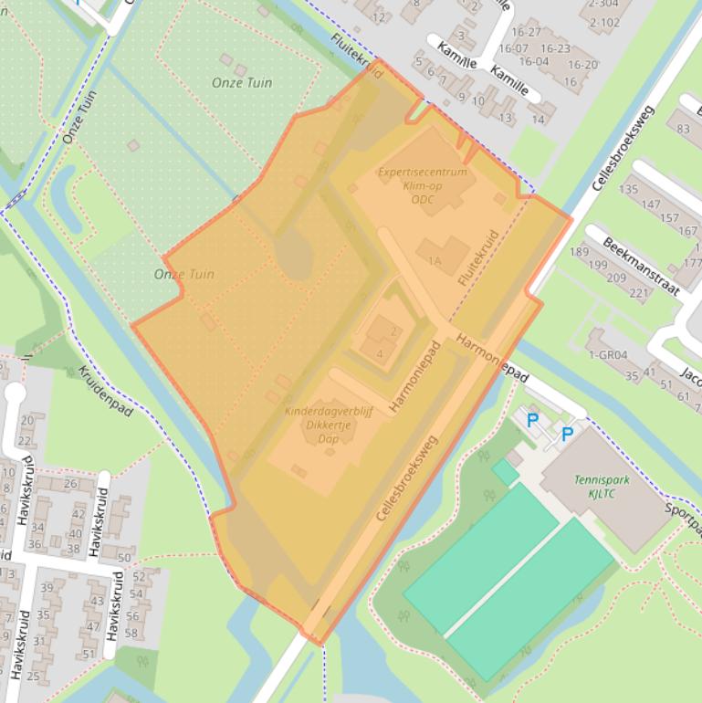 Kaart van postcodegebied 8265PK.