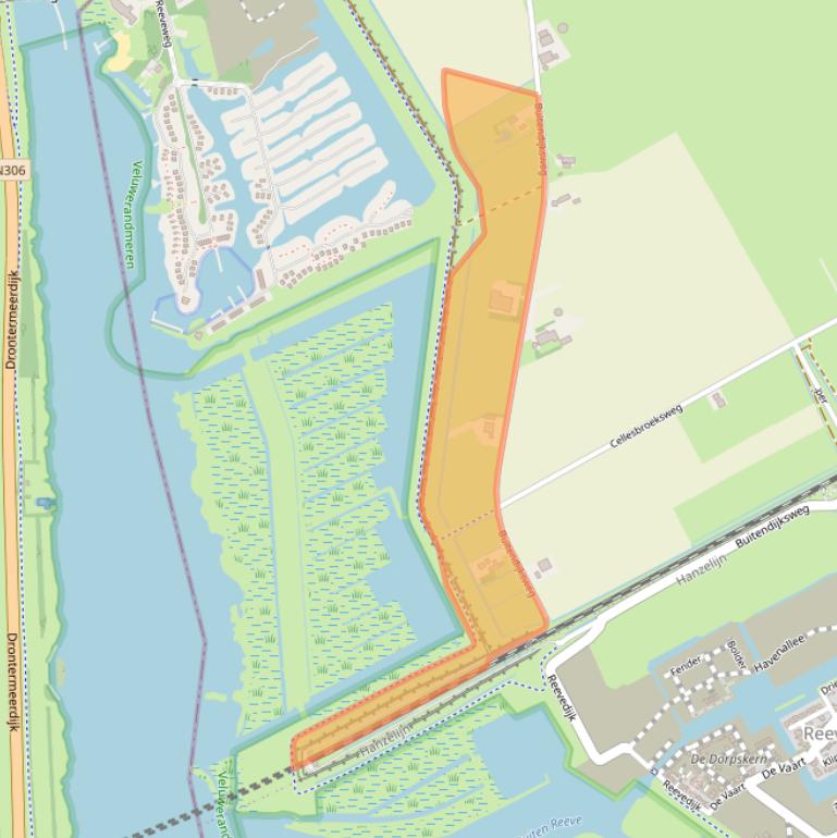 Kaart van postcodegebied 8265PM.