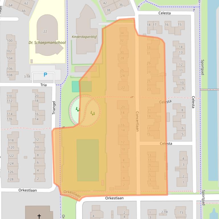 Kaart van postcodegebied 8265RD.