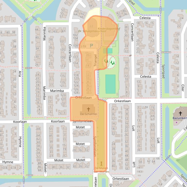 Kaart van postcodegebied 8265RG.