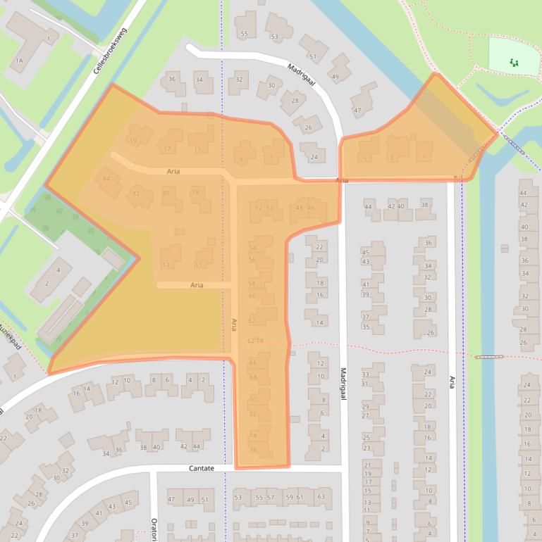 Kaart van postcodegebied 8265RP.