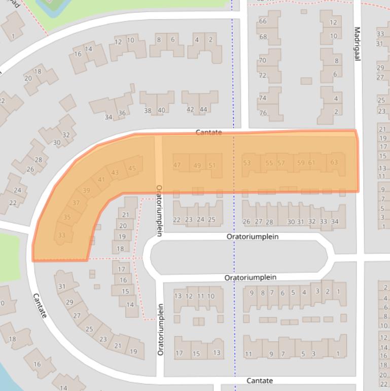Kaart van postcodegebied 8265SG.