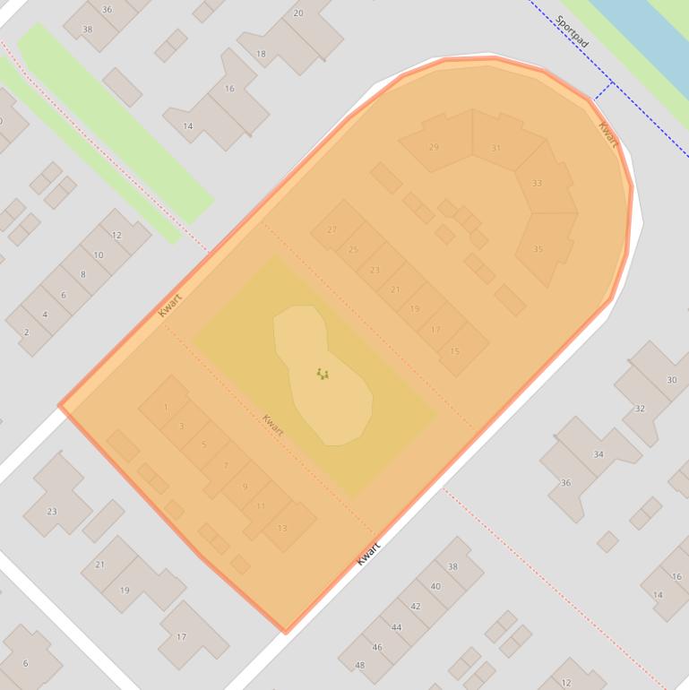 Kaart van postcodegebied 8265SR.