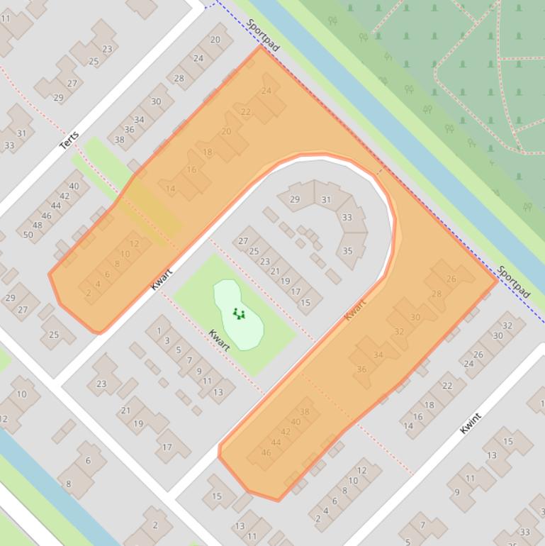 Kaart van postcodegebied 8265ST.