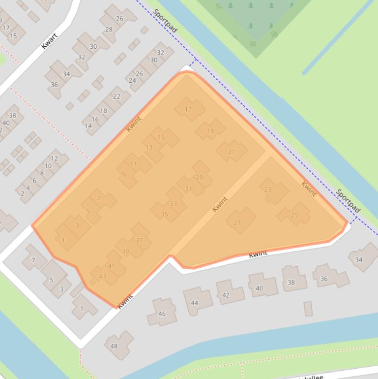 Kaart van postcodegebied 8265SV.