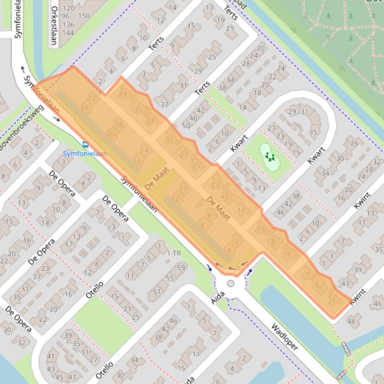 Kaart van postcodegebied 8265SX.