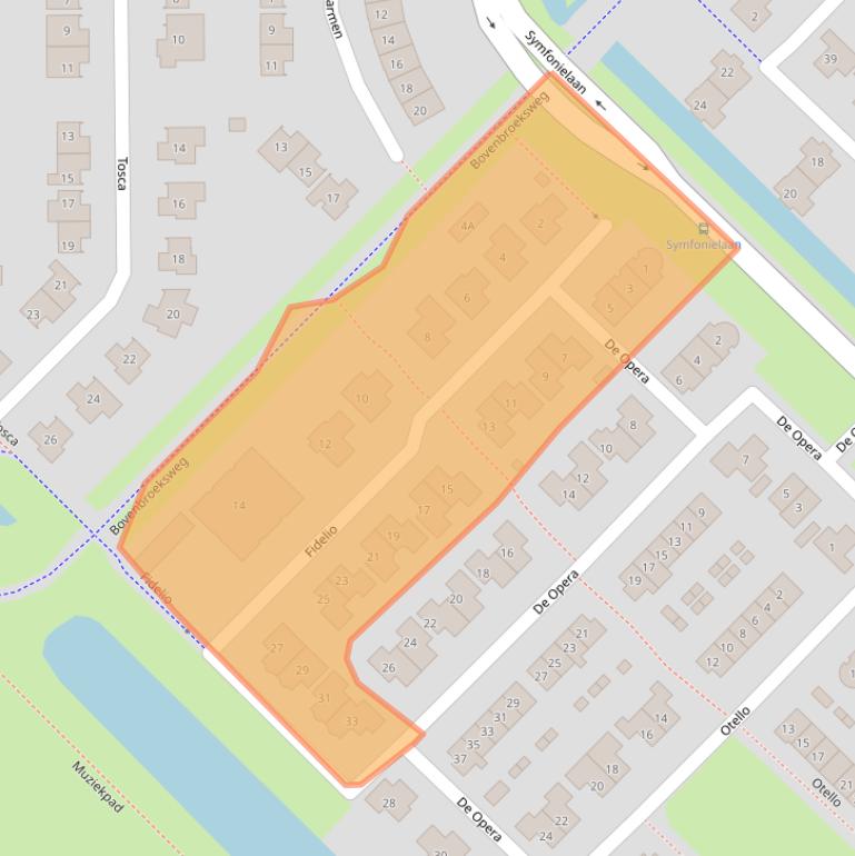 Kaart van postcodegebied 8265TA.