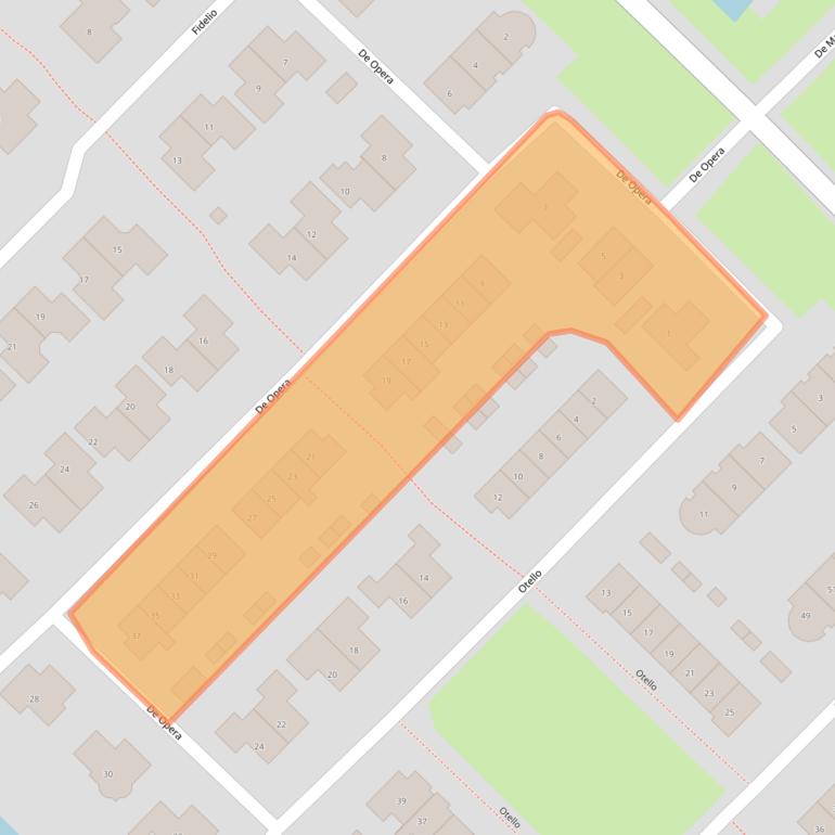 Kaart van postcodegebied 8265TB.