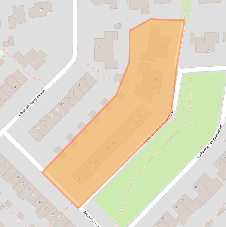 Kaart van postcodegebied 8265TH.