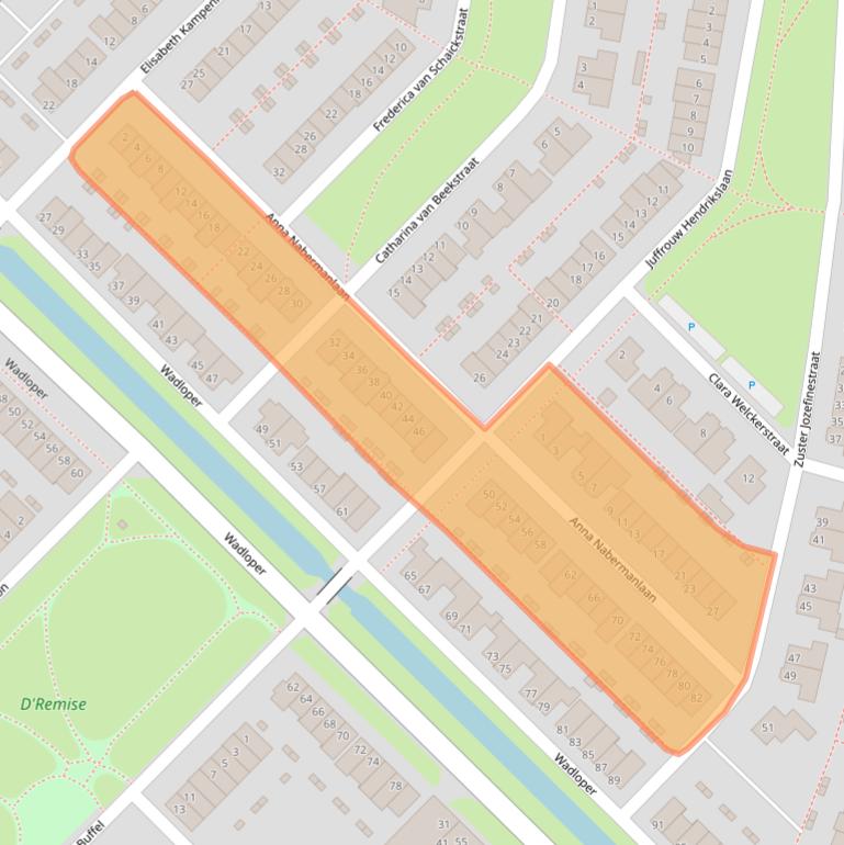 Kaart van postcodegebied 8265TL.