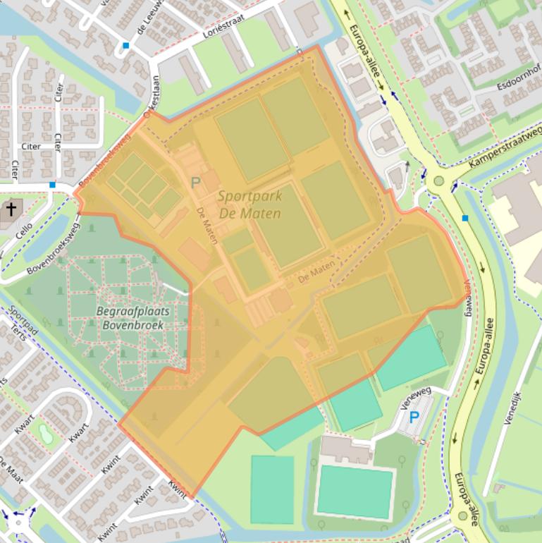Kaart van postcodegebied 8265VA.