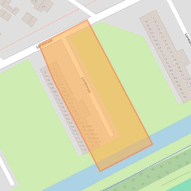 Kaart van postcodegebied 8265WC.