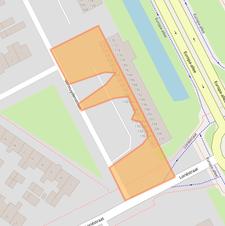 Kaart van postcodegebied 8265WP.