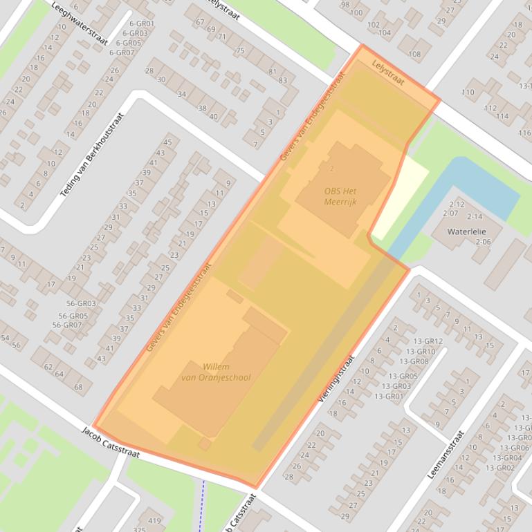 Kaart van postcodegebied 8265ZD.