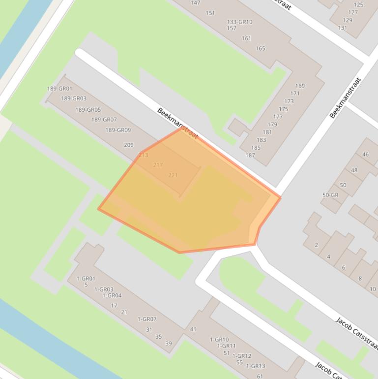 Kaart van postcodegebied 8265ZS.