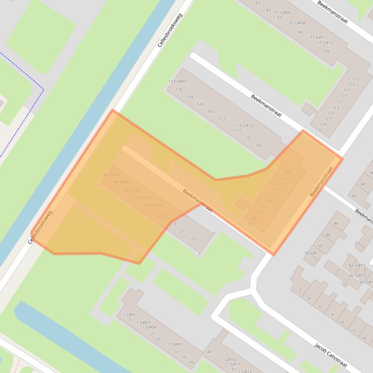 Kaart van postcodegebied 8265ZT.