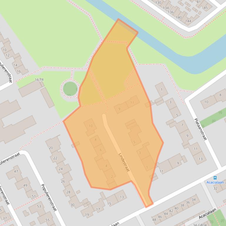 Kaart van postcodegebied 8266BG.