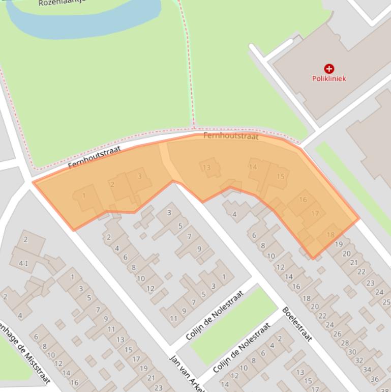 Kaart van postcodegebied 8266EA.