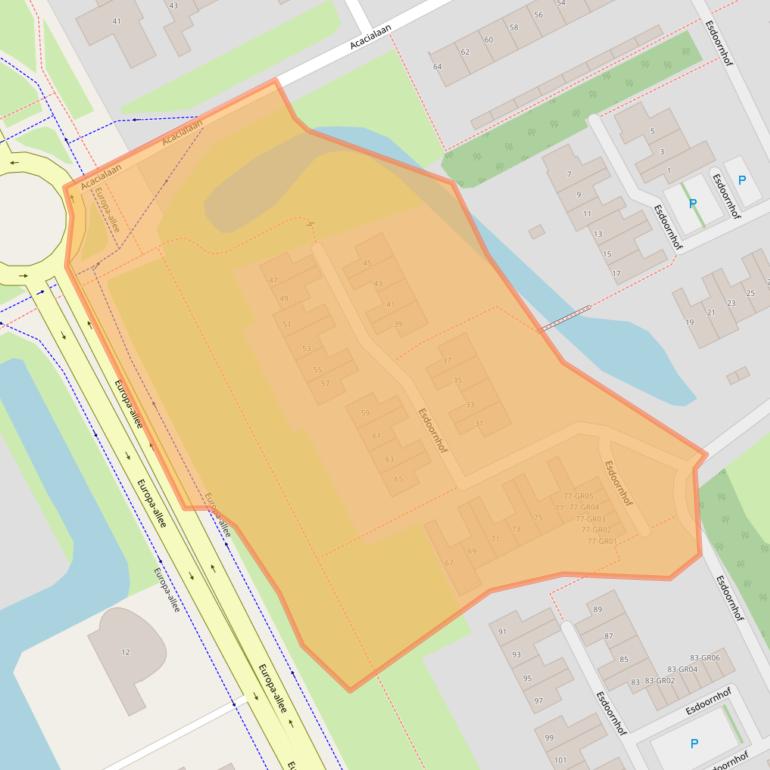 Kaart van postcodegebied 8266GC.
