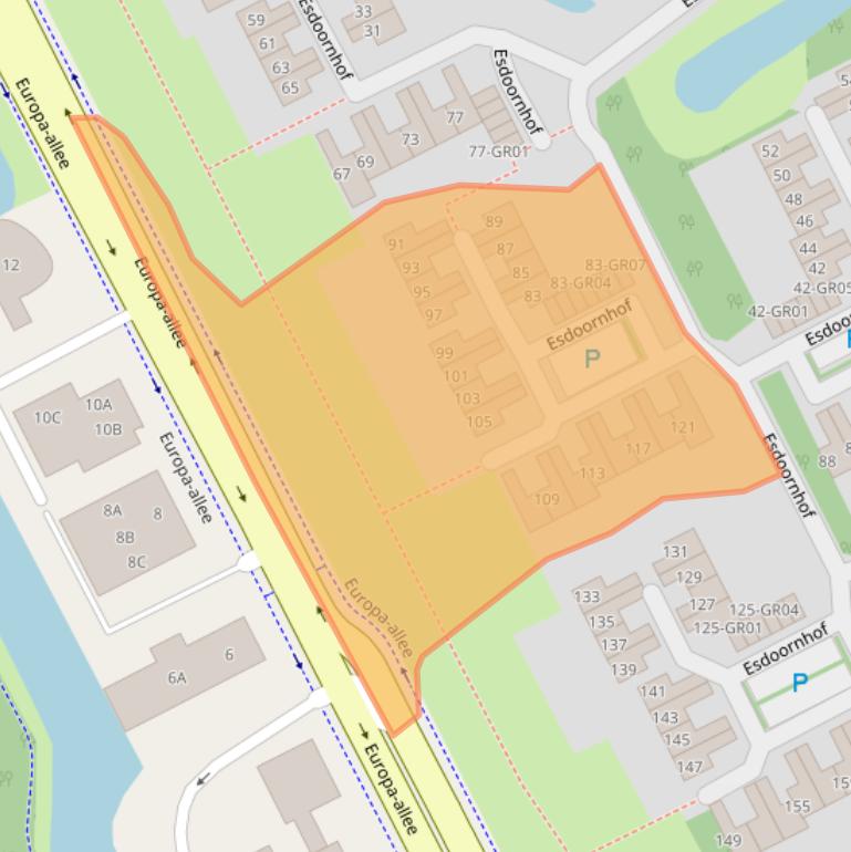 Kaart van postcodegebied 8266GD.