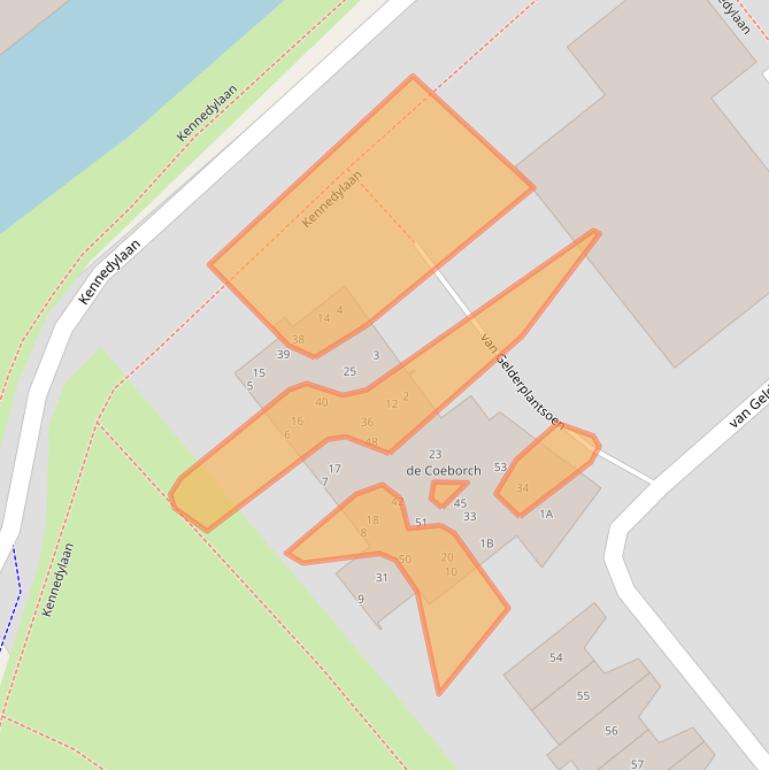 Kaart van postcodegebied 8266HA.