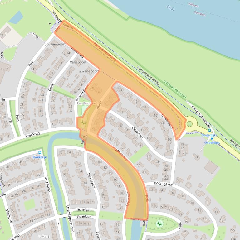 Kaart van postcodegebied 8266JJ.